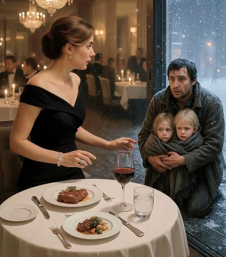 “Ma’am… Please… Can We Have Your Scraps?” — The Question That Melted My Heart Inside a Luxury Restaurant