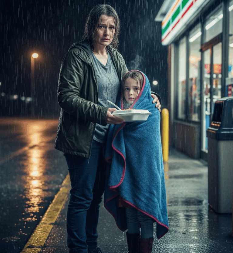 I Sold My House for My Husband’s Treatment—When He Recovered, He Left Me. Three Days After I Helped a Shivering Little Girl, Seventeen Black Cars Pulled Up in Front of the Shelter…