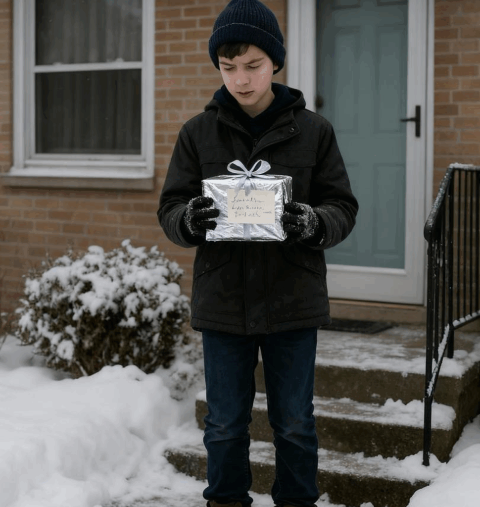A 13-Year-Old Boy Shovels Snow For An Elderly Neighbor—What She Left At His Door Melted Everyone’s Hearts