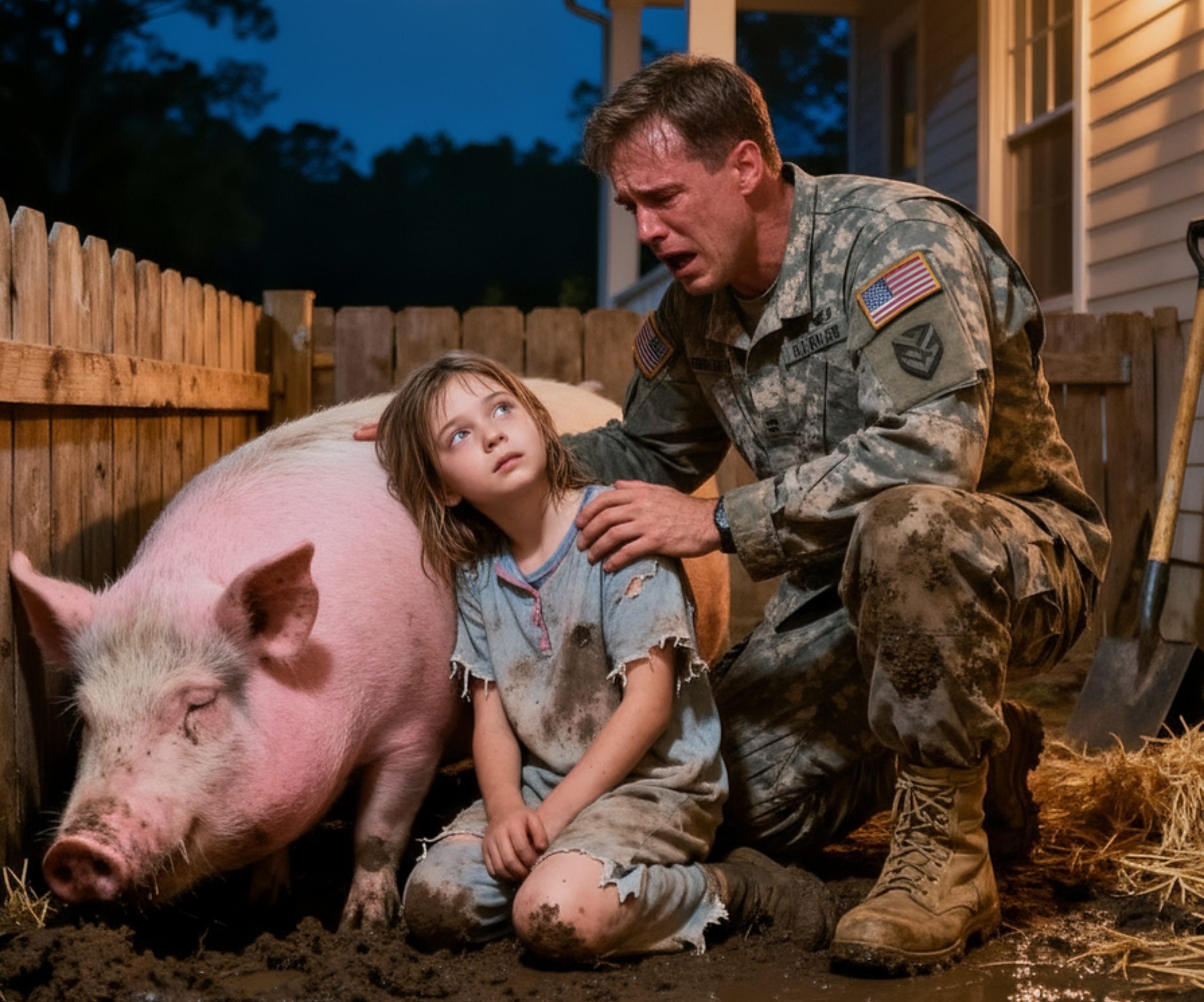 He Came Home From Service and Found His Daughter Sleeping in a Pigsty — What Happened Next Stunned Everyone
